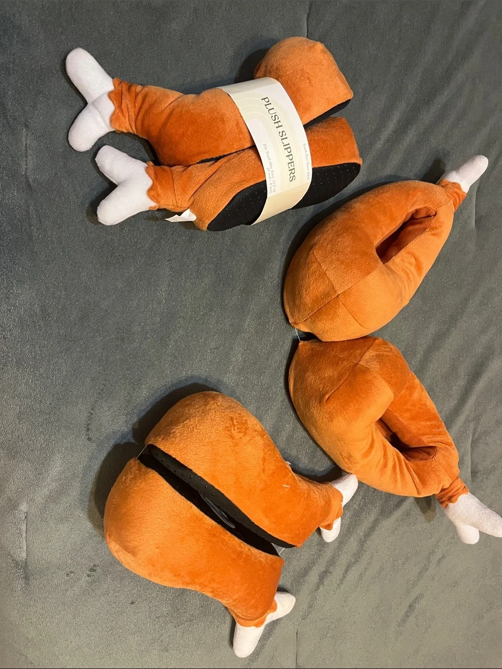 Bundle of NWT Kids Turkey Drumstick House Shoes
